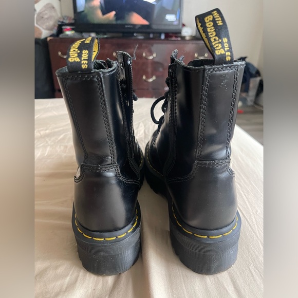Dr martens jadon 8 hi smooth leather boots - Picture 4 of 7